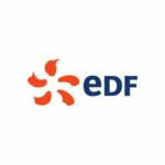 Le logo d'EDF, référence client d'Antoine Chadufau en communication